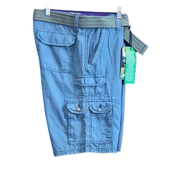 Men’s Iron‎ Co. Belted Cargo Shorts